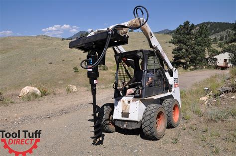 post hole attachment for skid steer|skid loader post hole digger.